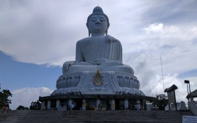 Big Buddha: Monks with smartphones, breathtaking views, and Buddhist marketing